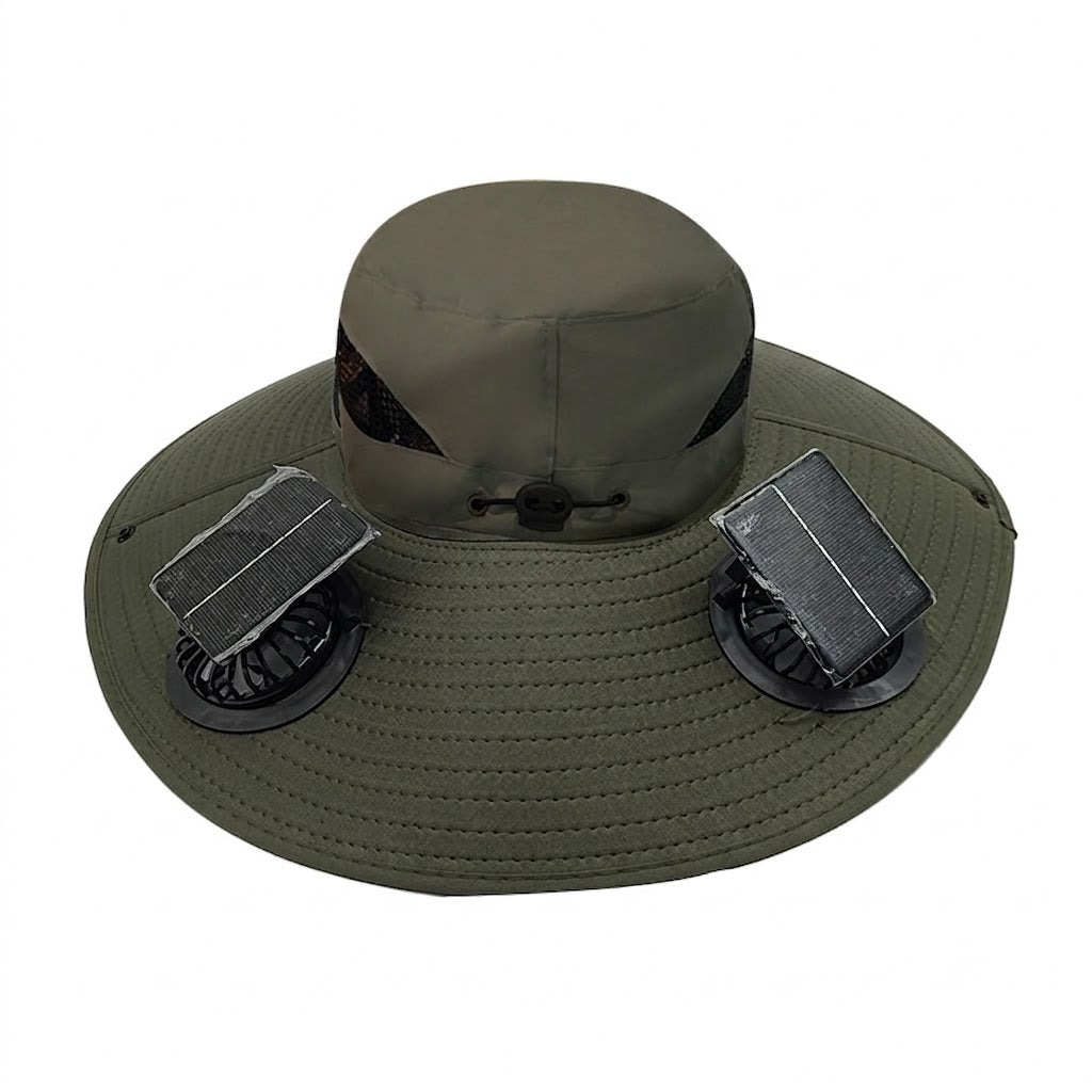 Solar Fan Outdoor Fishing Hat - Sun Protection & Cooling