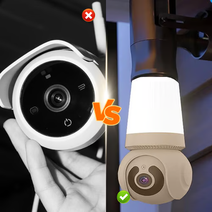 Wireless Light Bulb Security Camera – 360° WiFi Home Surveillance