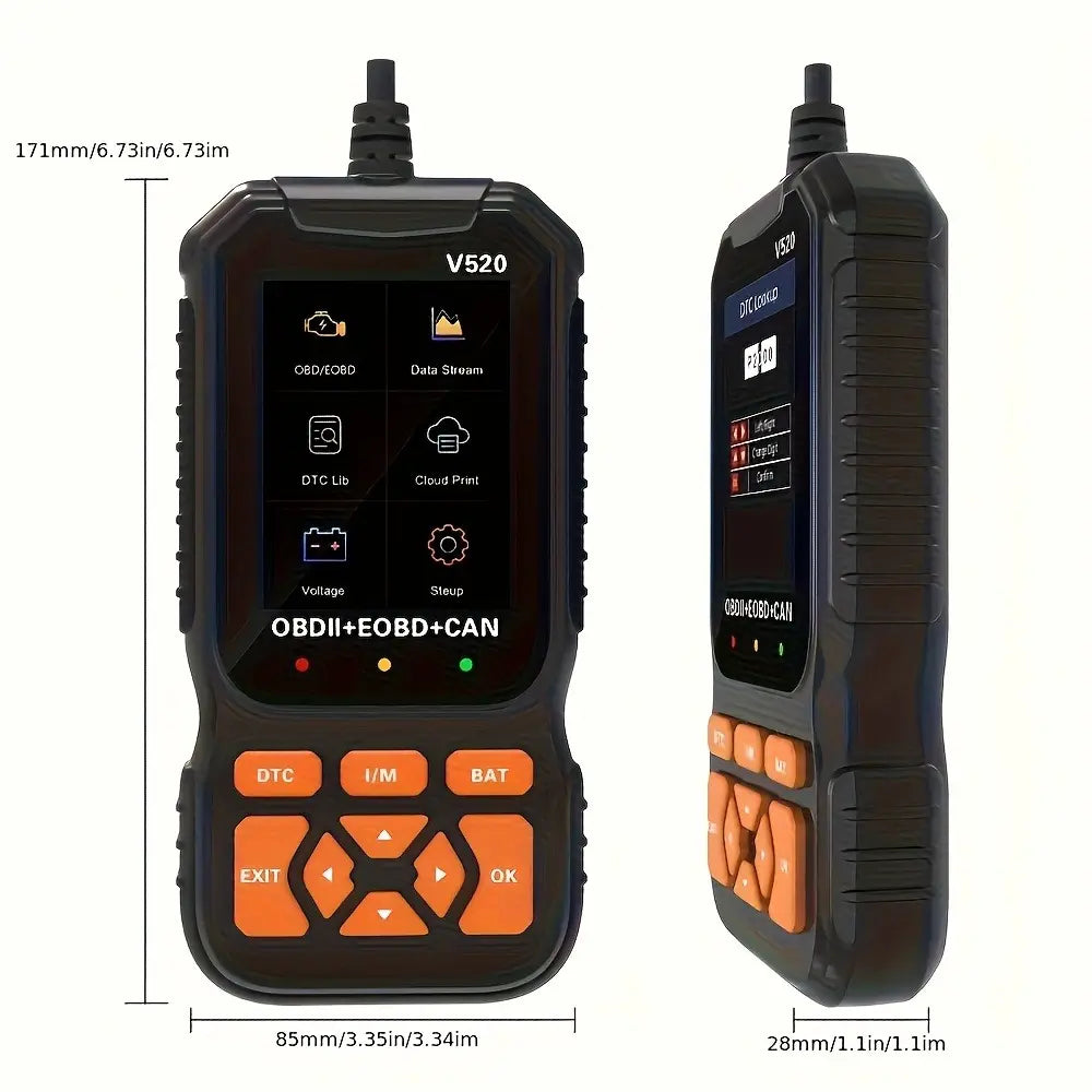 V520 OBD2 Car Diagnostic Scanner with Live Data