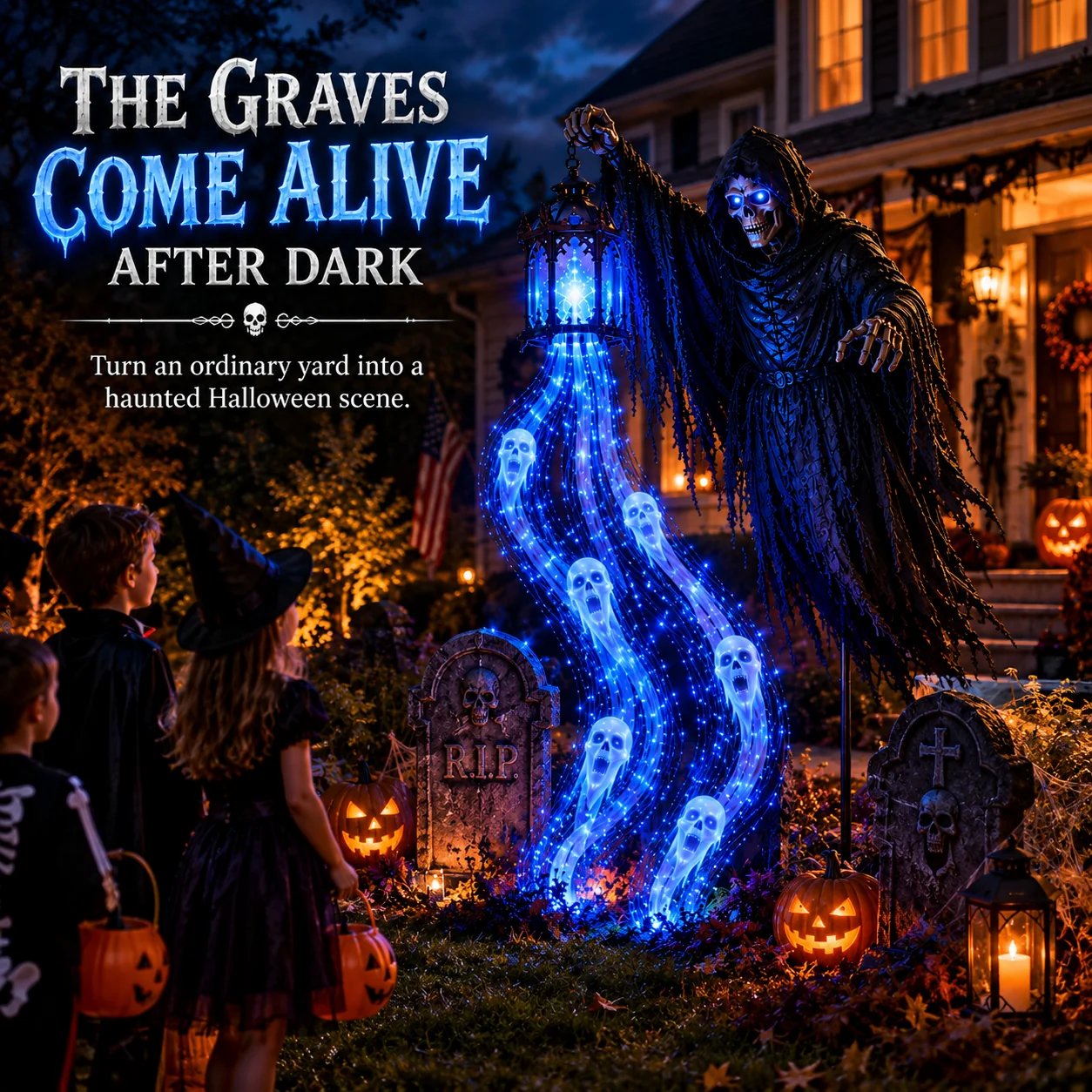 🔥 Today Only: 49% OFF 🎁Animated Halloween Soul Harvester Garden Light Collection💀
