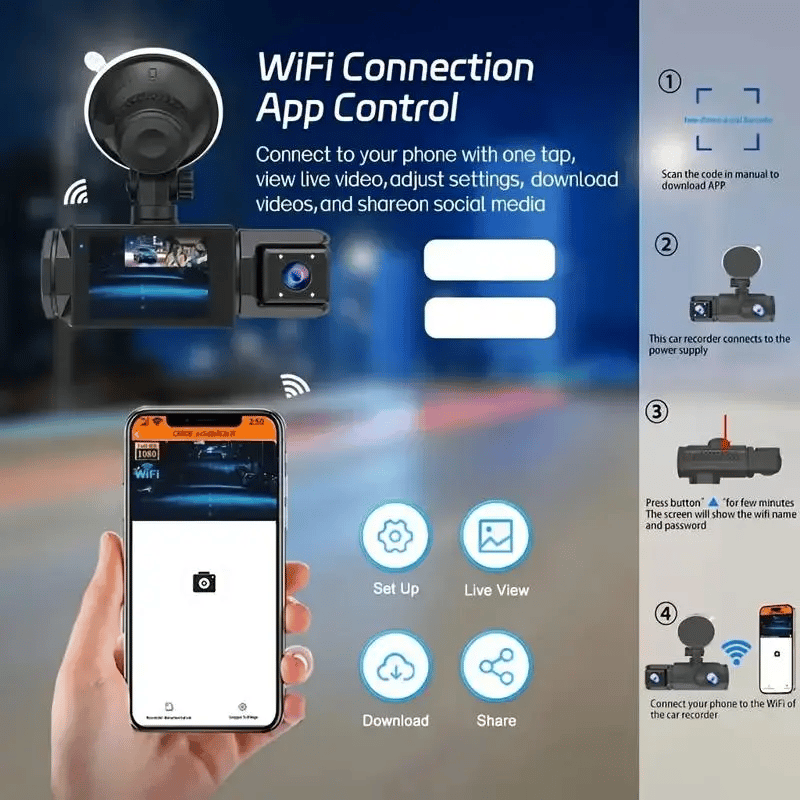 🔥 Flash Sale-60% Off 🚗Full View Car Dashcam System