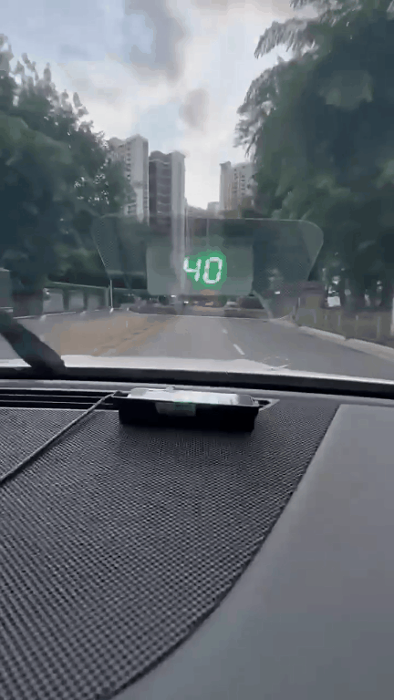 Affichage tête haute GPS pour voitures – Compteur de vitesse numérique MPH avec projection HUD