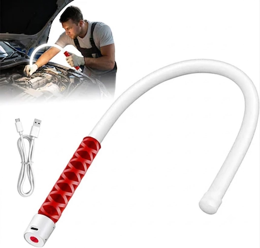 Flexible LED Flashlight Stick, 27" Bendable Mechanic Work Light High Lumen Professional Light 3 Lighting Modes Automotive Illumination Tool for Mechanic Car Repairs Under Hood Garage Inspection