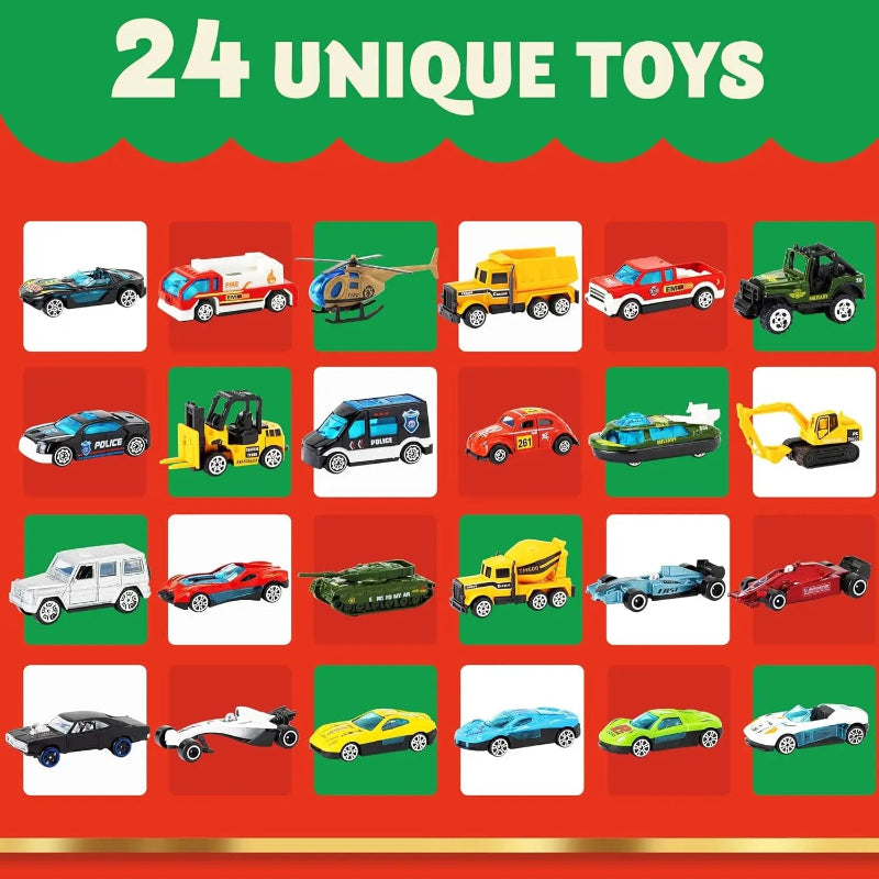 2026 Christmas Car Advent Calendar – 24 Die-Cast Vehicle Surprises