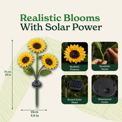 🔥Hot Sale 49% OFF🔥Solar Sunflower Garden Lights: Illuminate Your Outdoors with Sun-Kissed Charm