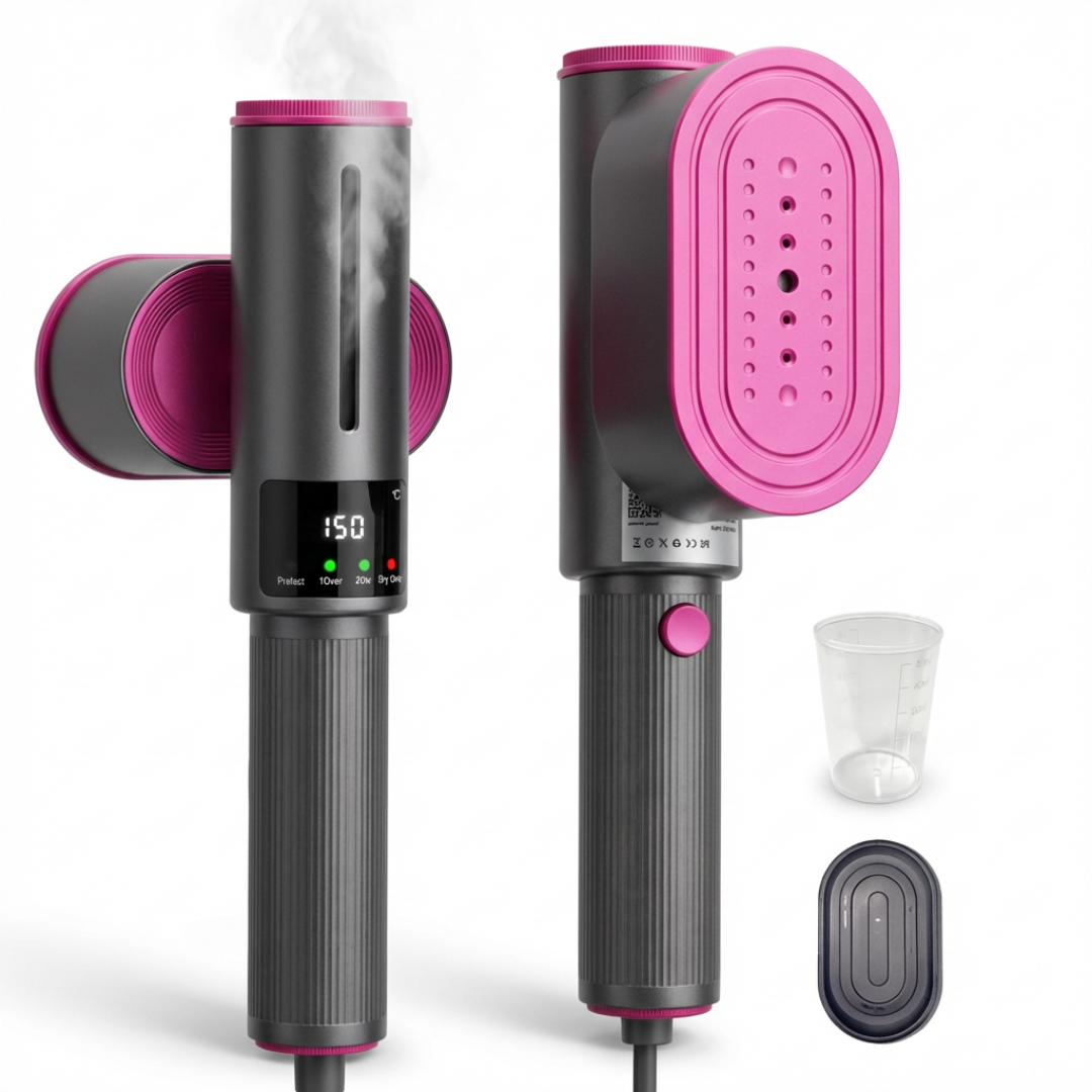 Portable 2-in-1 Rotating Clothes Steamer & Iron