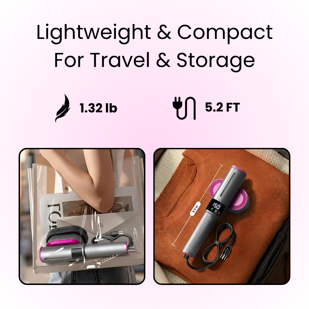 Portable 2-in-1 Rotating Clothes Steamer & Iron