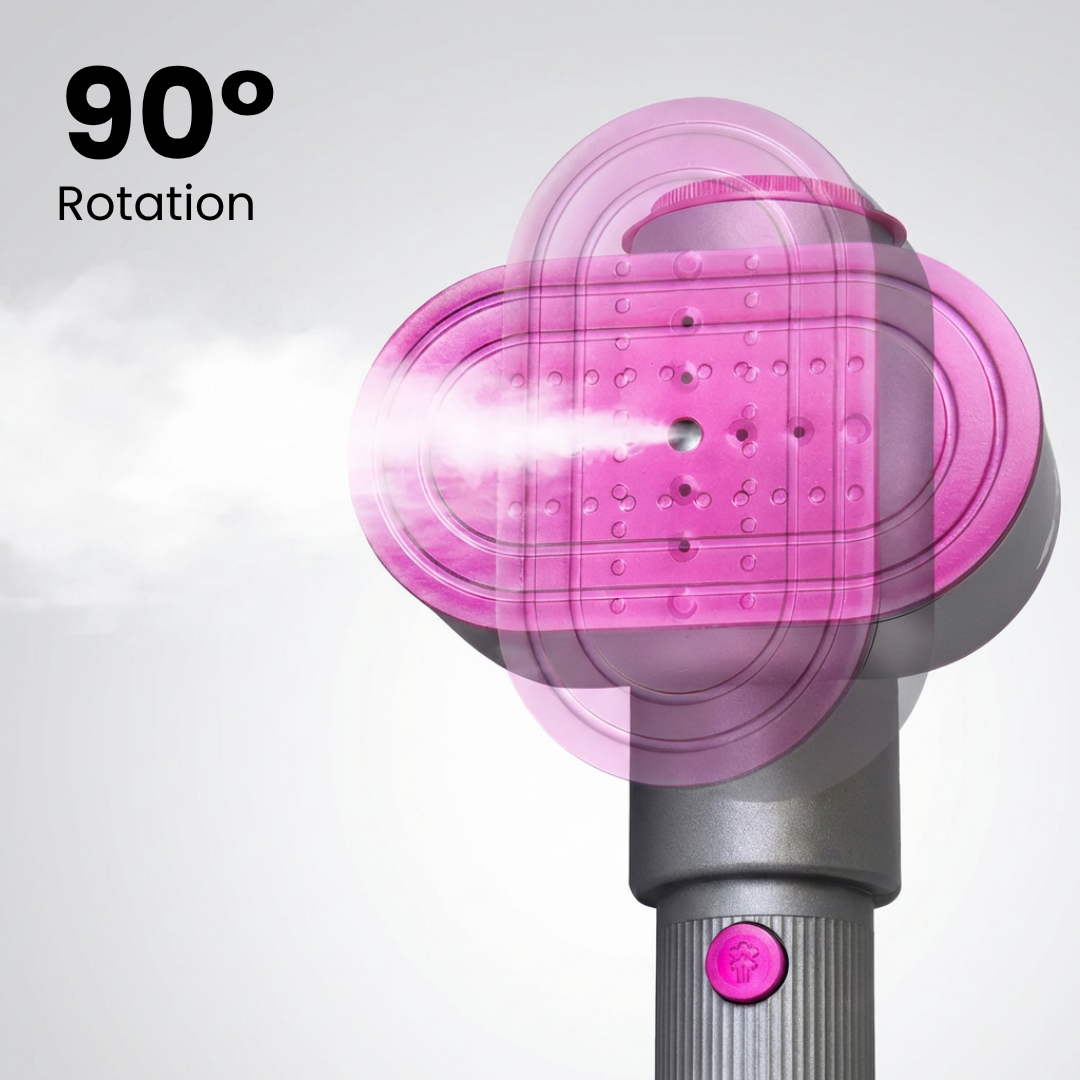 Portable 2-in-1 Rotating Clothes Steamer & Iron