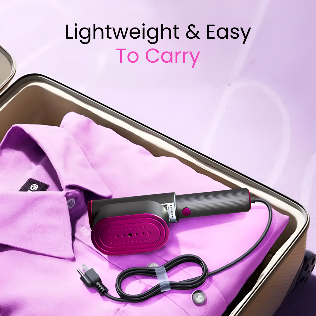 Portable 2-in-1 Rotating Clothes Steamer & Iron