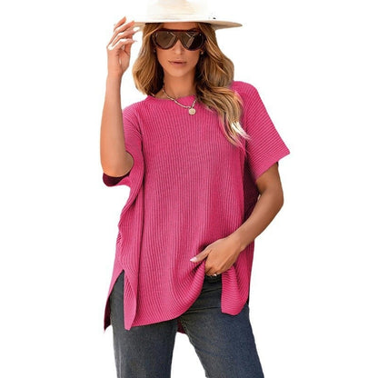 Women's Oversized Loose Round Neck Knitted Top