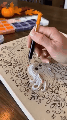 🎃 Último Día 50% DCTO – 💀👻✨ Kit de Bricolaje de Arte con Perlas de Halloween – Convierte Pequeñas Perlas en Magia Escalofriante y Adorable