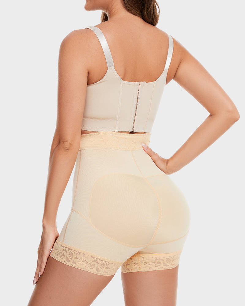 Boned Sculpt High Waist Shorts