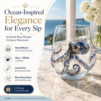 ⏰Last day Promotion 🔥-🎁The Perfect Beach House Gift🌊3D Ocean Animal Artisan Glassware Collection🎁