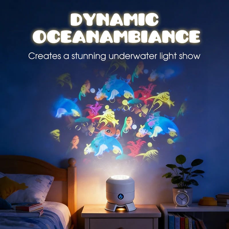 🌊 Dynamic Ocean Wave Projector Light – Rotating LED Room & Ceiling Lamp