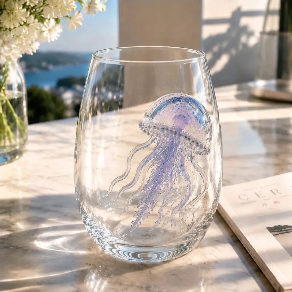 ⏰Last day Promotion 🔥-🎁The Perfect Beach House Gift🌊3D Ocean Animal Artisan Glassware Collection🎁
