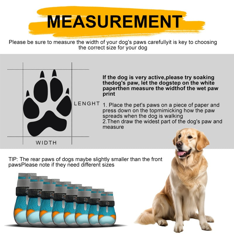 🐾 LED Light-Up Dog Boots – Motion-Activated Glowing Shoes for Night Walks