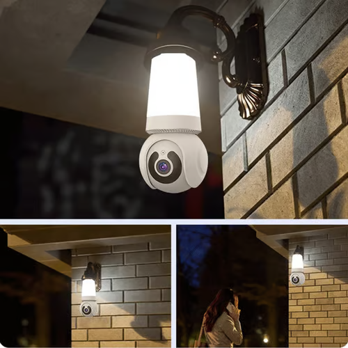 Wireless Light Bulb Security Camera – 360° WiFi Home Surveillance