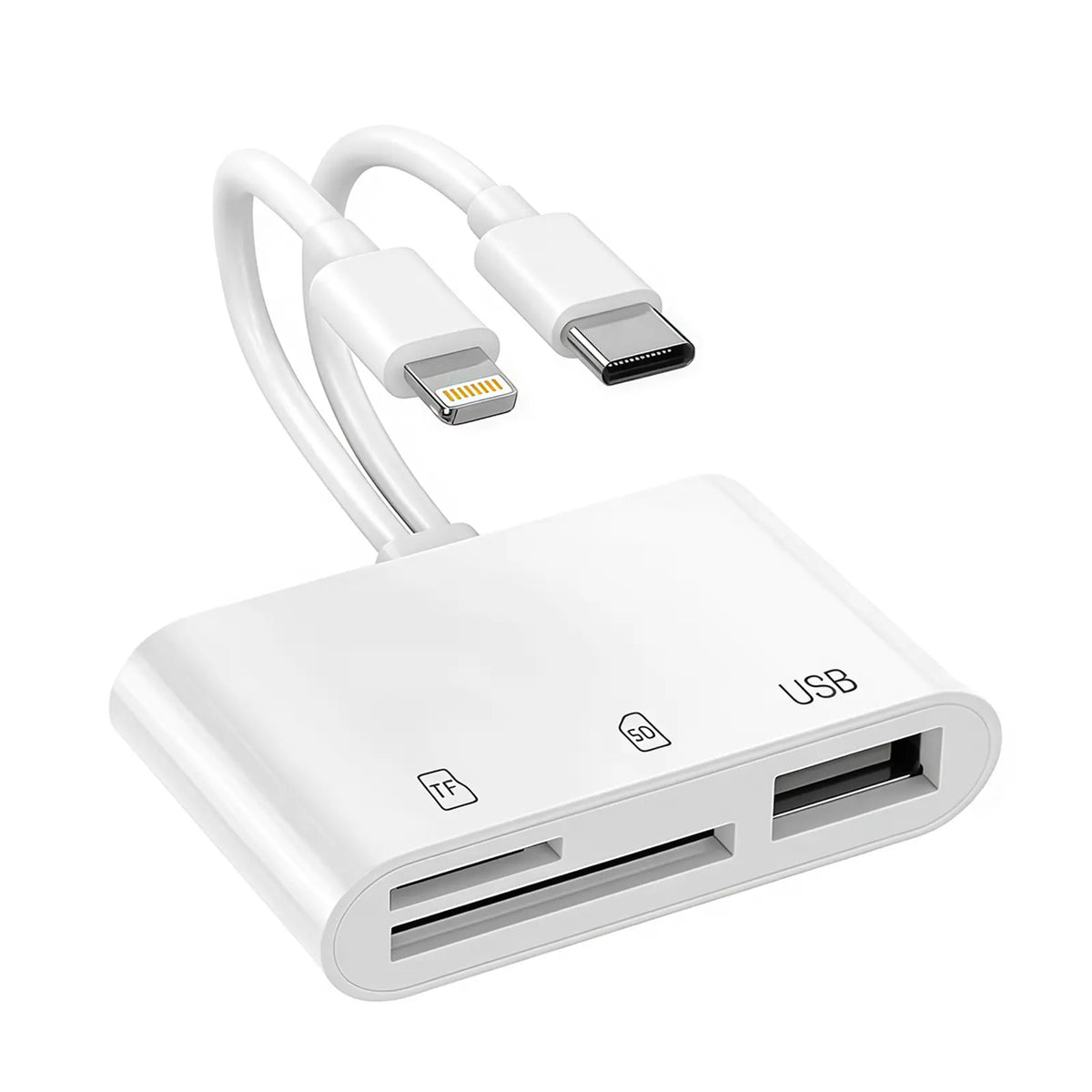 📸 5-in-1 SD & TF Card Reader – Easy Photo Transfer for Phones & Cameras