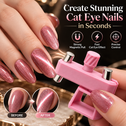 Glass Bead Cat-Eye Nail Magnet Tool | 3D Cat-Eye Manicure Tool