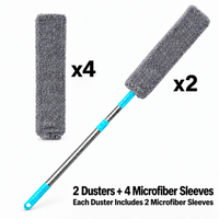👍2 Duster + 4 Microfiber Sleeve