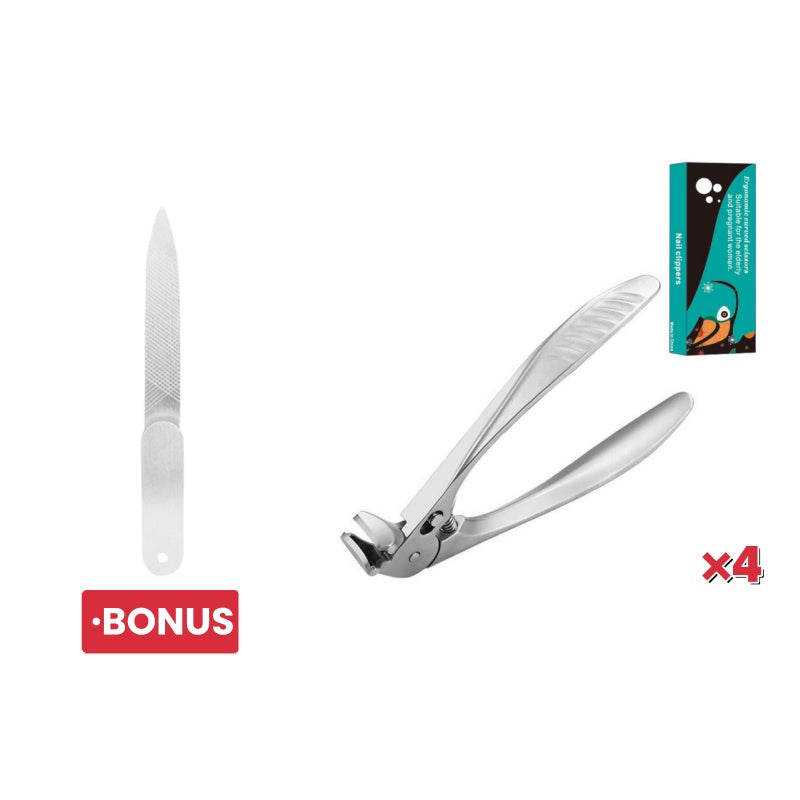 🔥 50% OFF Today! Precision Curved Nail Clippers for Thick, Ingrown & Tough Nails ✂️