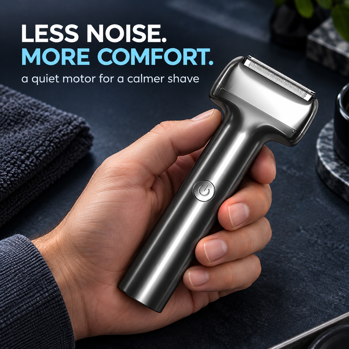 Men's Rechargeable Foil Electric Shaver, Cordless Portable Wet & Dry Beard Razor for Daily Grooming