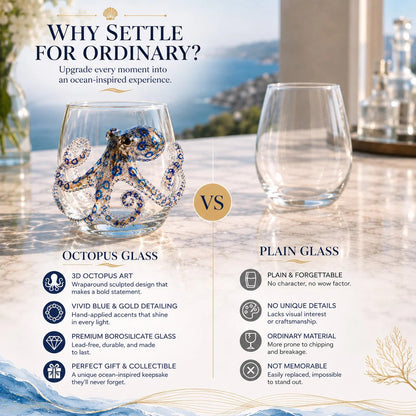 ⏰Last day Promotion 🎁The Perfect Beach House Gift🌊3D Ocean Animal Artisan Glassware Collection