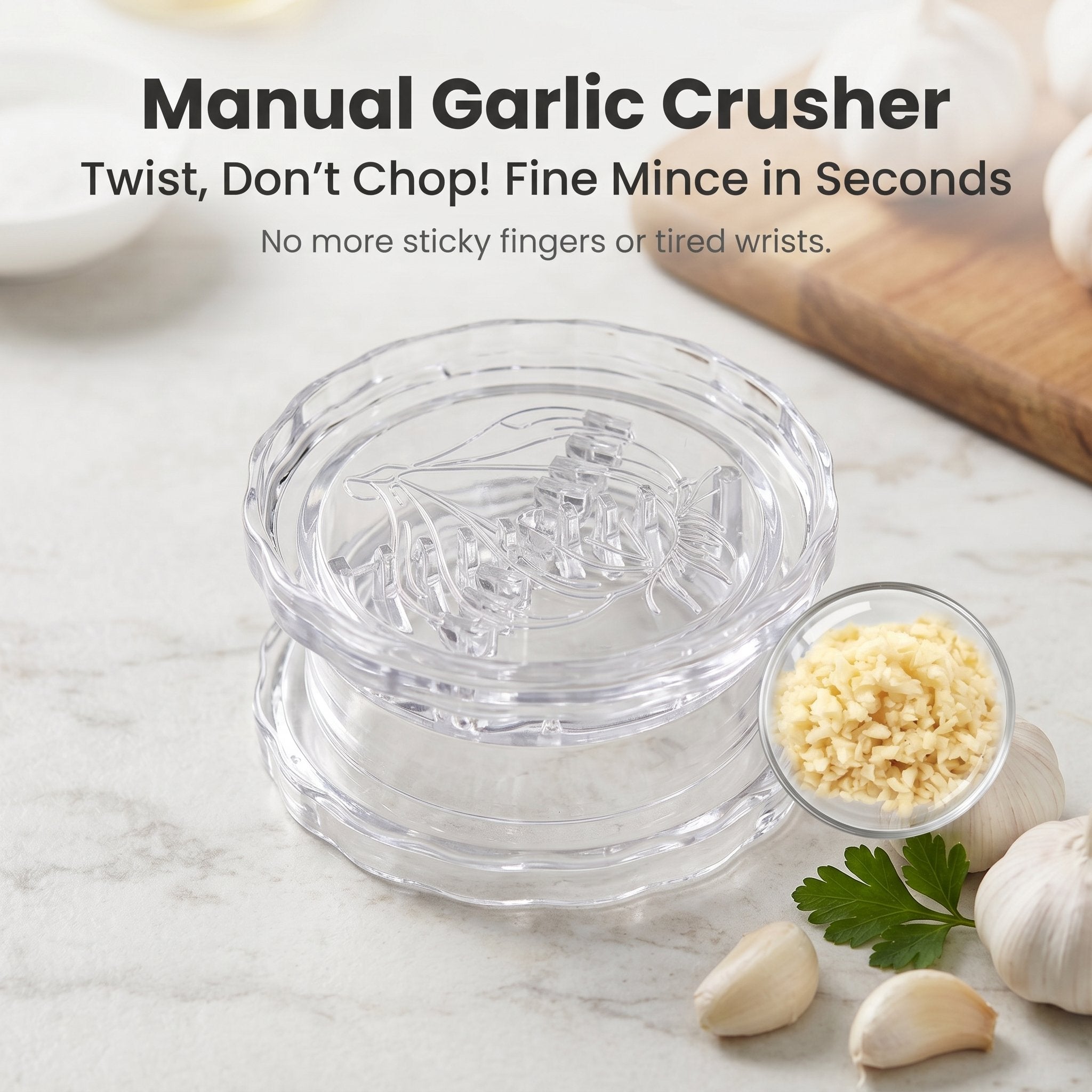 🛩️FLASH SALE/🔥Manual Garlic Twister & Masher