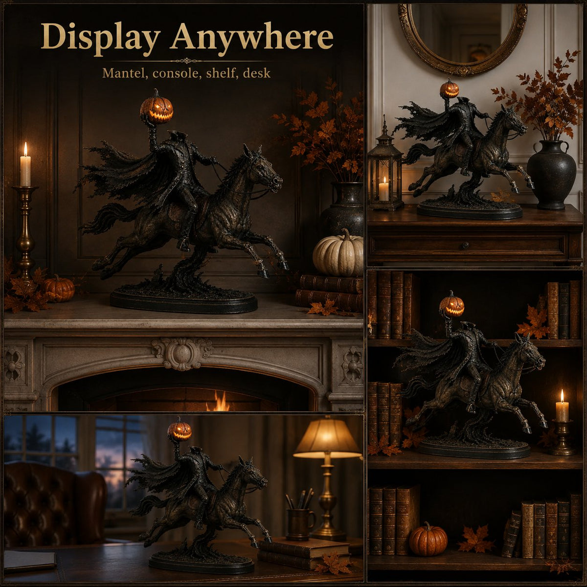 🔥 Halloween Special – Headless Horseman Midnight Ride Statue 🎃🏇