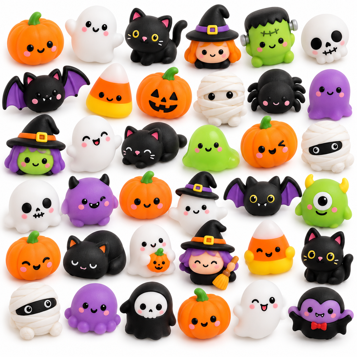 🔥Last Day 40% OFF - 🎃 30PCS Halloween Mochi Squishy Toys