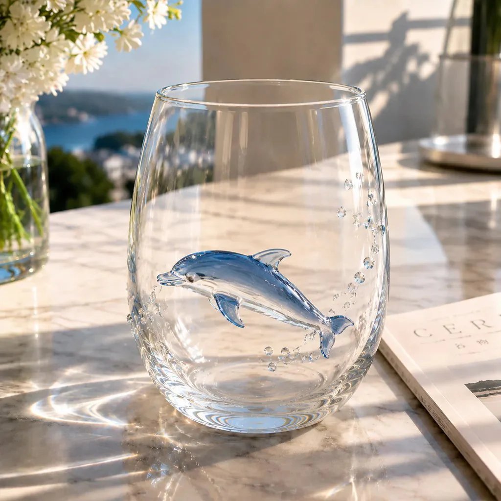 ⏰Last day Promotion 🎁The Perfect Beach House Gift🌊3D Ocean Animal Artisan Glassware Collection