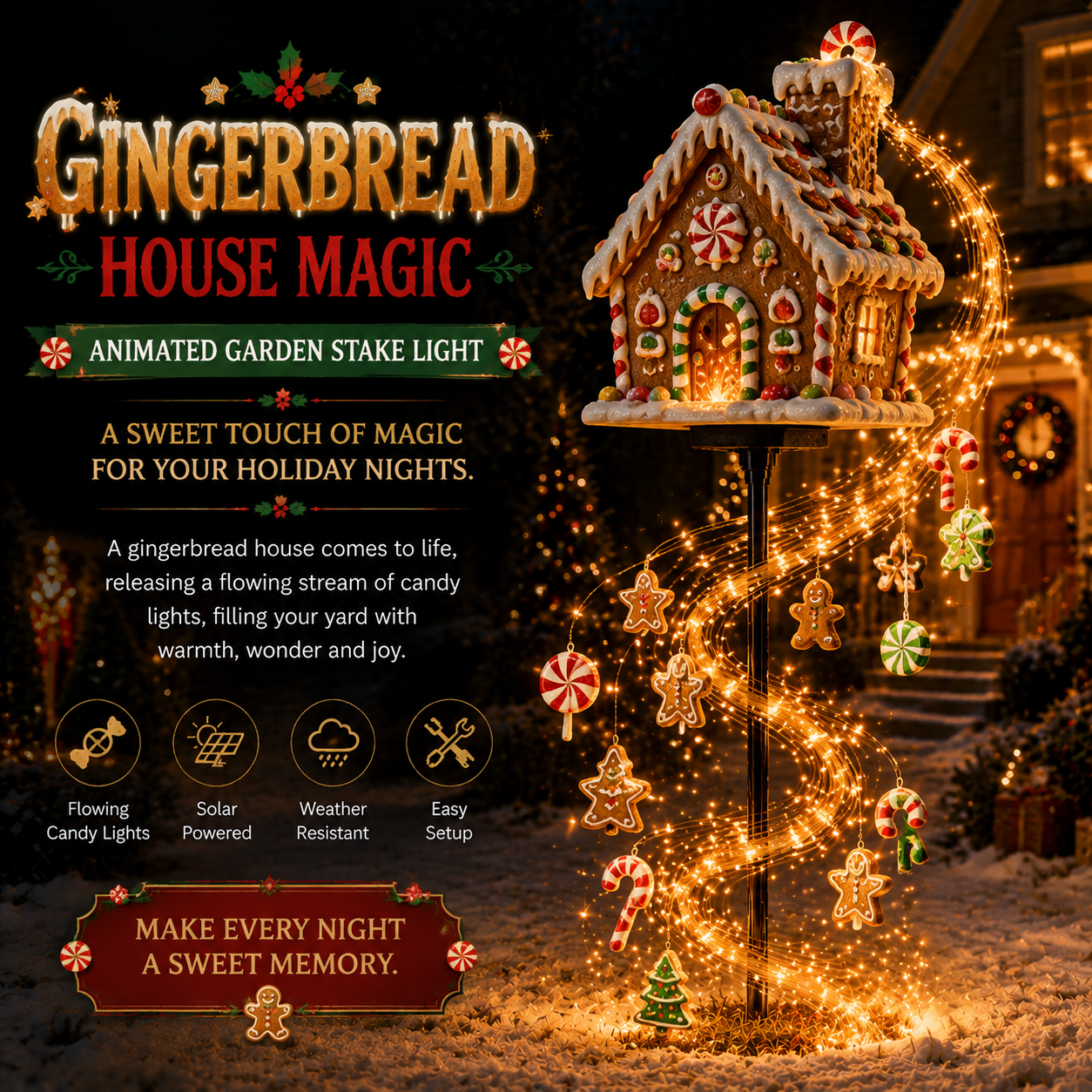 🎅Christmas Early Discount 49% Off🎄✨Christmas Magic Garden Collection - Transform Your Yard Into A Winter Wonderland With Enchanted Flowing Lights