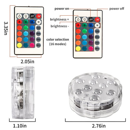 ⚡Hot Sales 59% OFF💥Submersible LED Pool Lights (RF Remote Control )