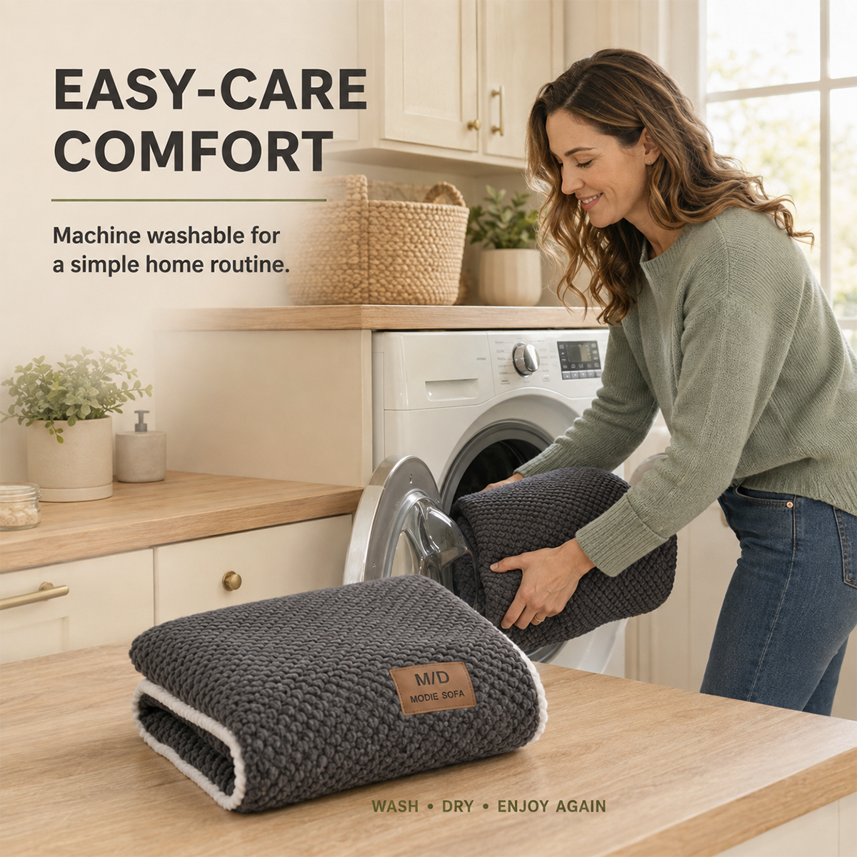 🔥Removable Sofa Cover,⭐ Non-Slip Polyester