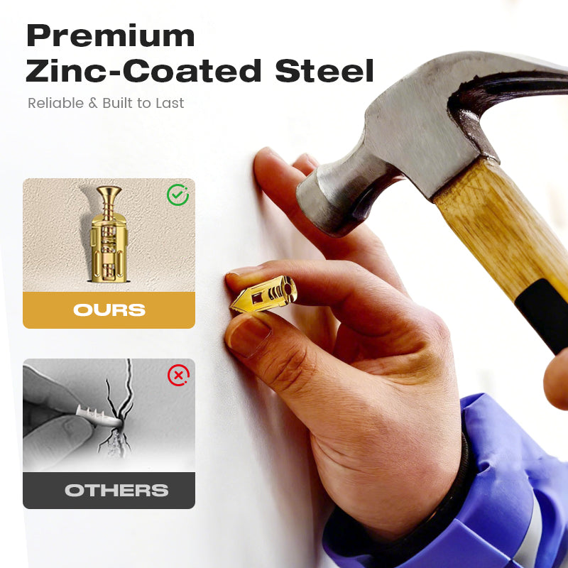 ⏰LIMITED TIME 50% OFF🛠️Over 55K+ SOLD!🔥Self-drilling anchors Screws Screws，Drill, Fix, Hold. No Extra Tools Needed🔩🏠✨