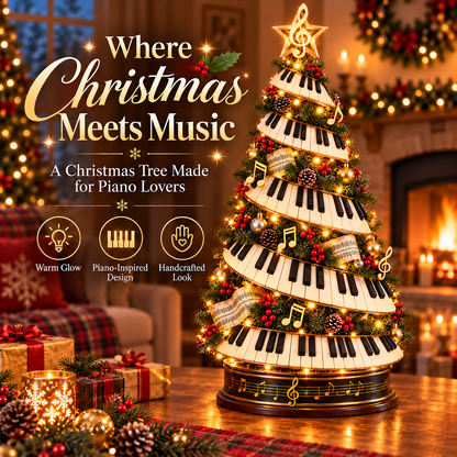🎹✨ Piano Christmas Tree Light – Lighted Musical Holiday Tree for Piano Lovers 1