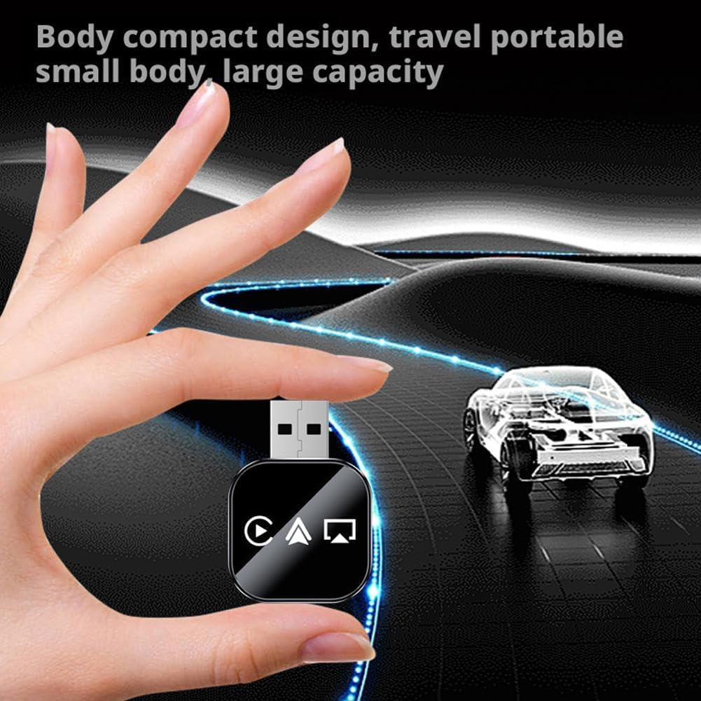 2026 Upgrade 3 in 1 Screen Mirroring for iOS Android Phone,Wired to Wireless Screen Mirroring Carplay Adapter for Car,Mirror Link Auto Adapter with 2.4/5Ghz WiFi & Bluetooth 5.0