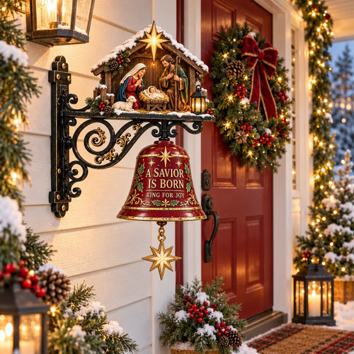 ✨ Jesus Nativity Christmas Door Bell - Welcome Christmas With The Story Of Jesus
