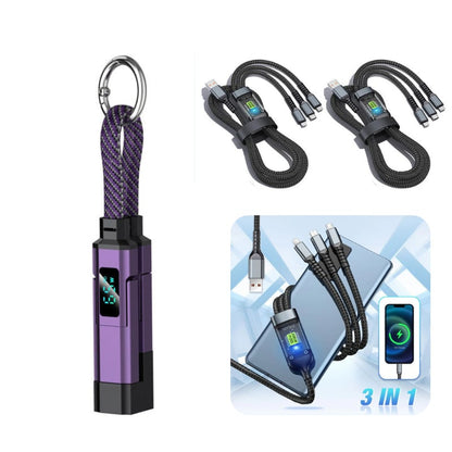 ⏰Limited Time SALE 50% OFF🔥4-in-1 Digital Display Keychain Charging Cable