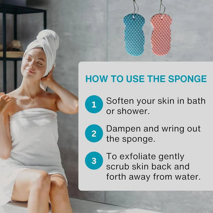 ⏳Limited-time 59% off⏰🧽Magic Exfoliating Bath Sponge - Super Soft Exfoliating&Skin Friendly🩵 🧼