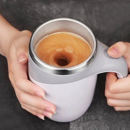 ☕ Self-Stirring Mug – One-Touch Automatic Mixing Cup for Coffee, Protein Shakes & More