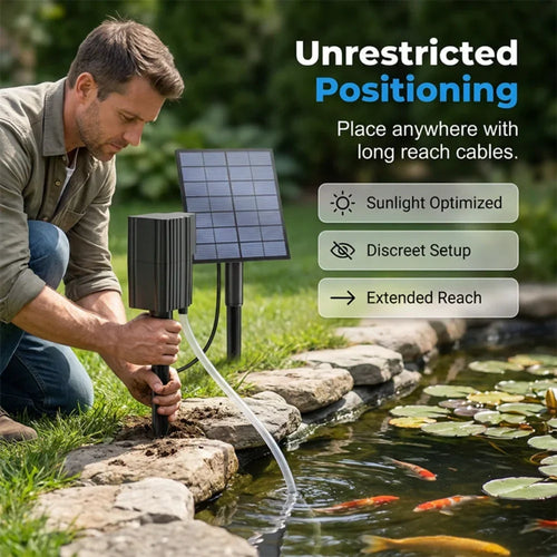 🔥Last Day 48% OFF🌿Solar Pond Aerator with Air Pump🐟
