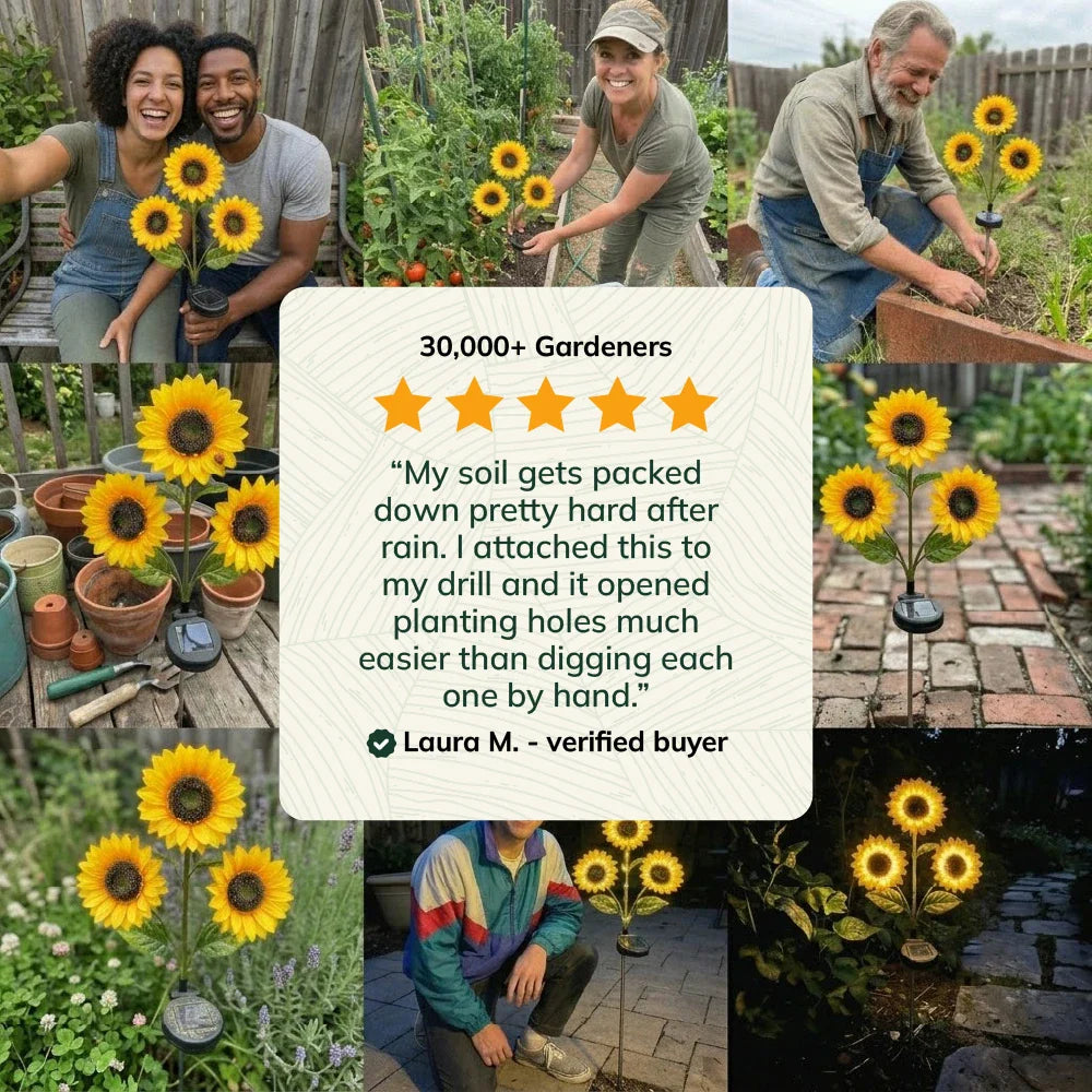 🔥Hot Sale 49% OFF🔥Solar Sunflower Garden Lights: Illuminate Your Outdoors with Sun-Kissed Charm
