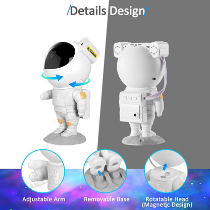 🌌 Astronaut Galaxy Projector – Turn Any Room Into a Starry Universe