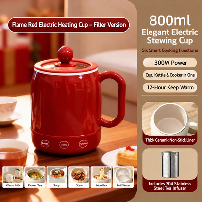 🍜 800mL Mini Electric Stewing Cup – Portable Multi-Function Cooker for Easy Meals