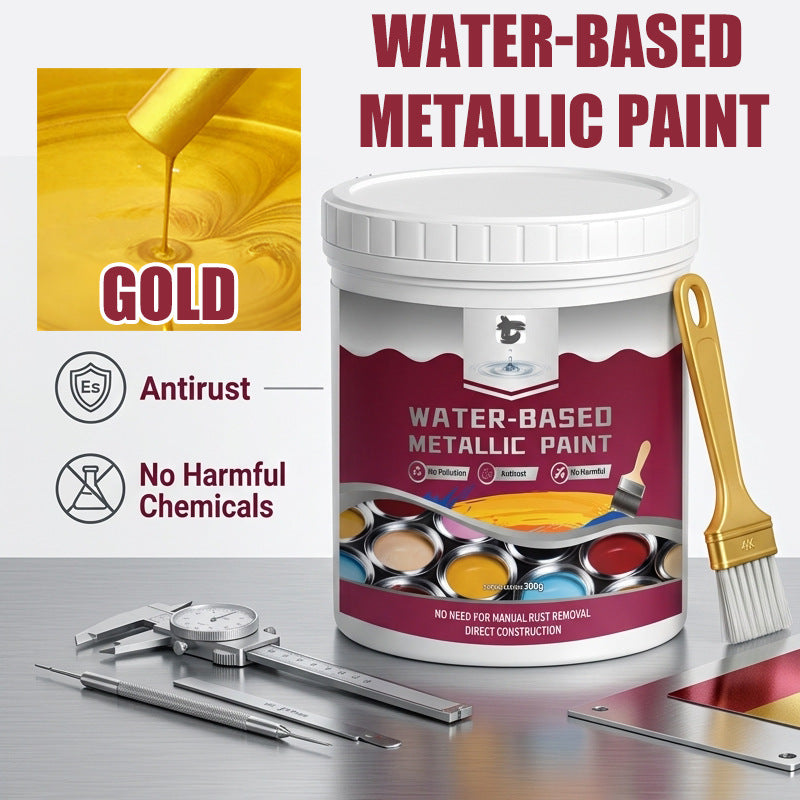 ⏳Time-Limited Special🔨Rust Converter Metallic Paint – One coat stops rust, no sanding, no fumes🛡️