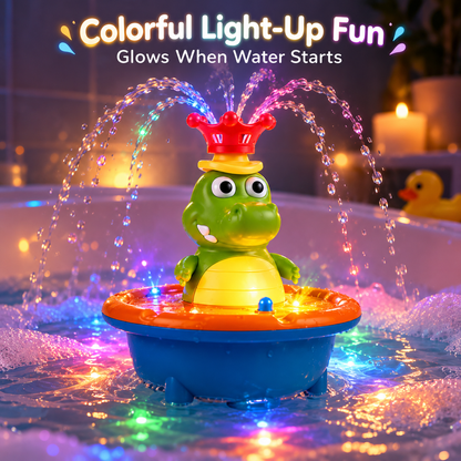💦 Light-Up Bath Fountain Toy with 5 Interchangeable Spray Modes