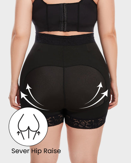Boned Sculpt High Waist Shorts
