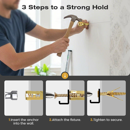 ⏰LIMITED TIME 50% OFF🛠️Over 55K+ SOLD!🔥Self-drilling anchors Screws Screws，Drill, Fix, Hold. No Extra Tools Needed🔩🏠✨