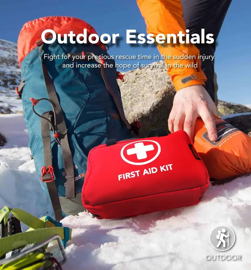 🚨First Aid Kit – High-quality, waterproof, and portable trauma first aid kit, suitable for various emergency situations